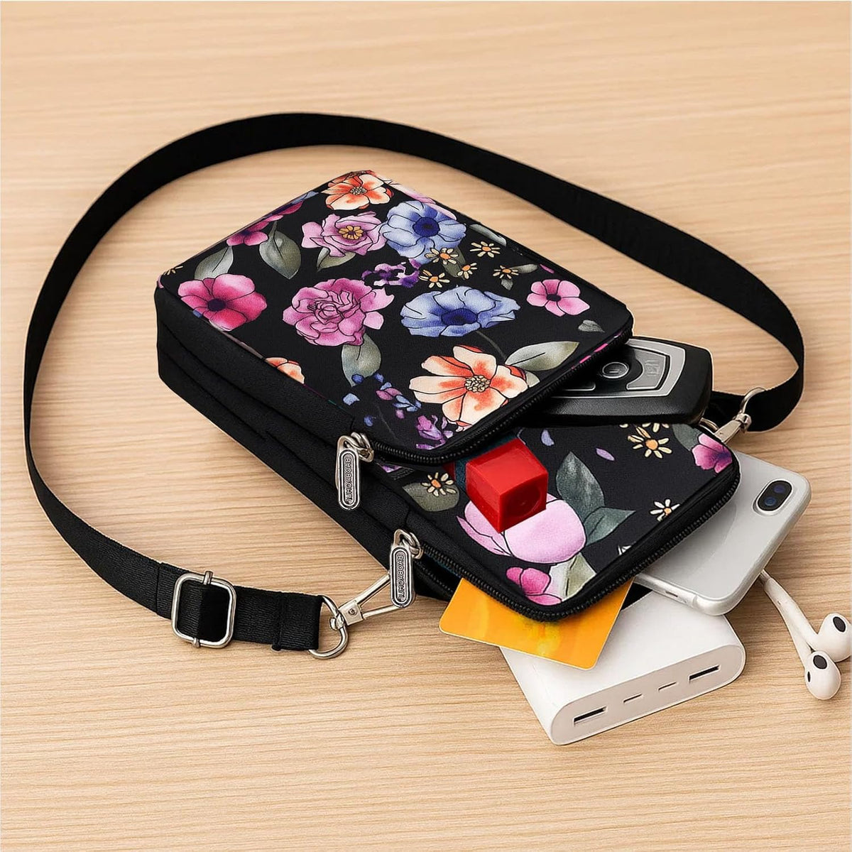Crossbody Phone Bag for Women. Small Multiple Pockets Shoulder Bags Mini Cell Phone Wallet Purses for Travel Shopping Pouch